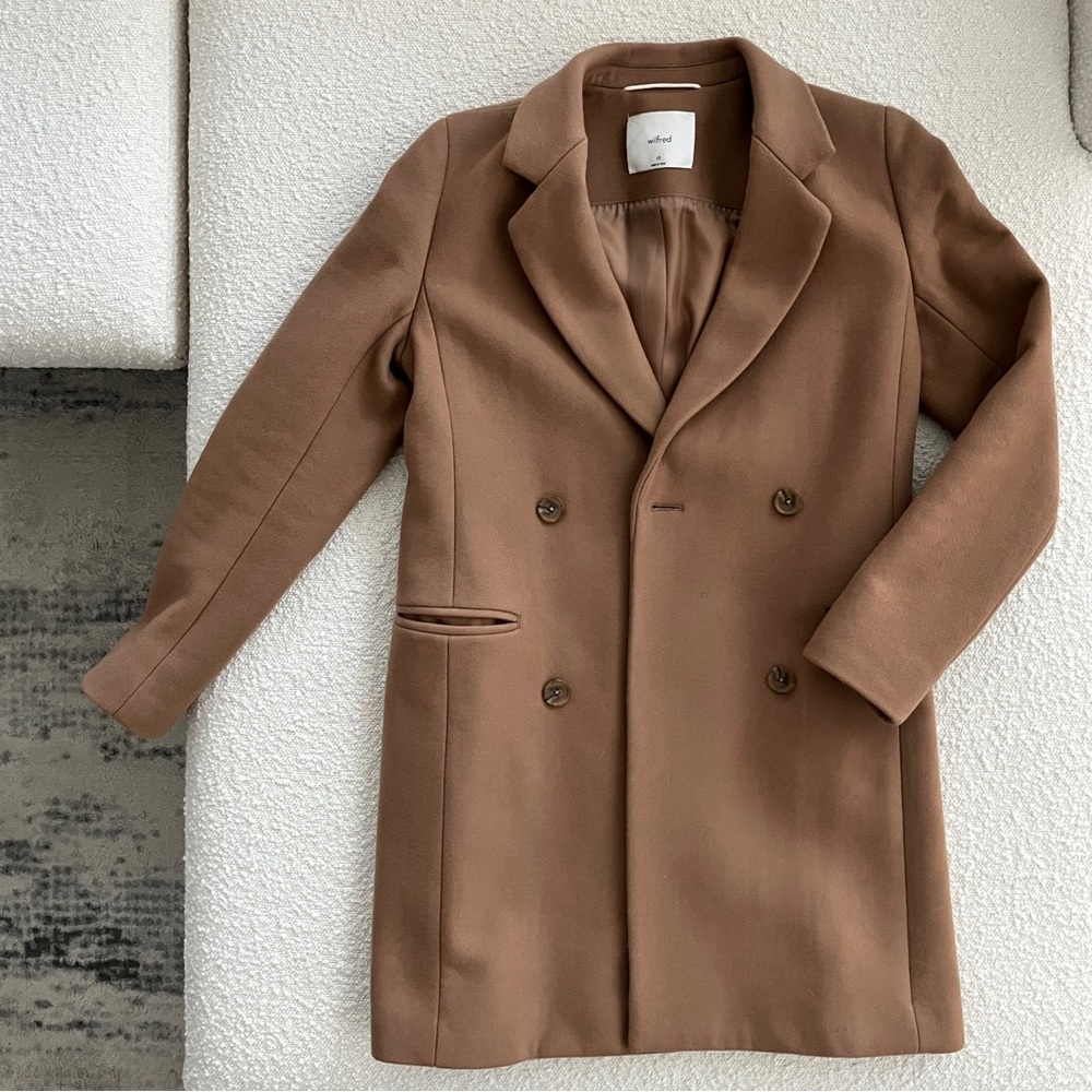 Aritzia Wilfred Harrington Coat - Camel (XS)